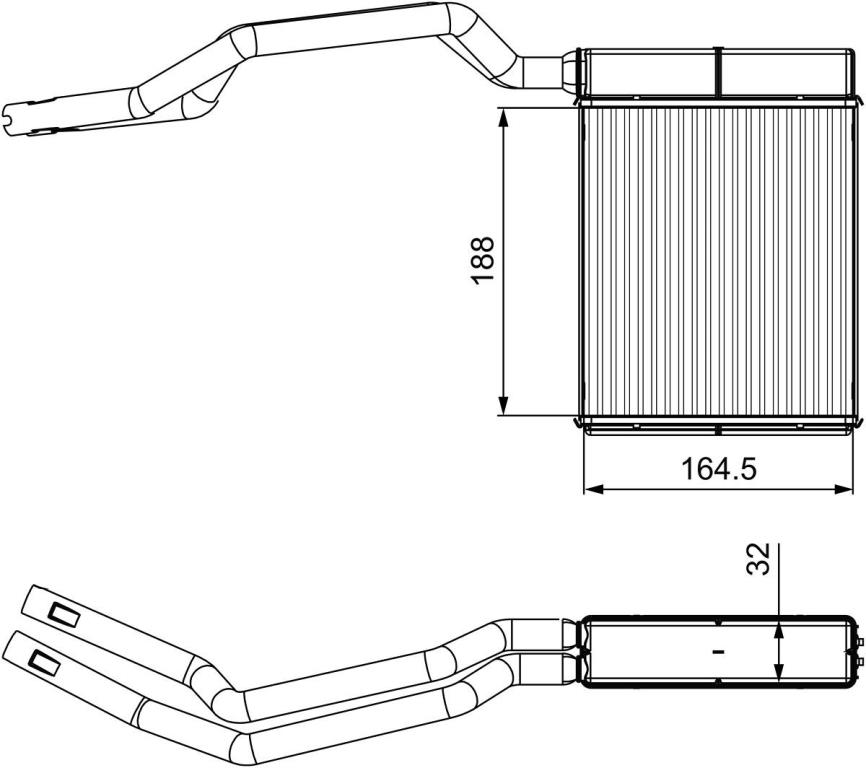 Radiateur de chauffage VALEO ref. 812367